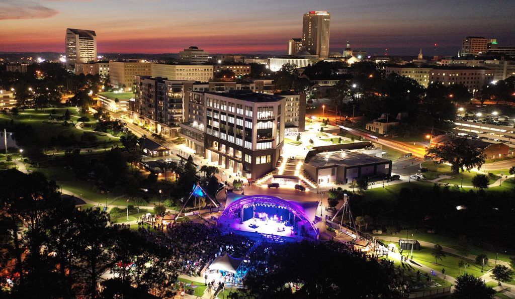 The Adderley Amphitheater at Cascades Park in Tallahassee, FL